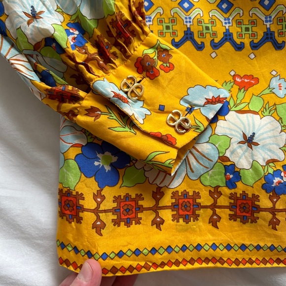 Vintage silk boho chic blouse - Picture 9 of 10